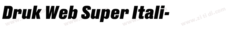 Druk Web Super Itali字体转换